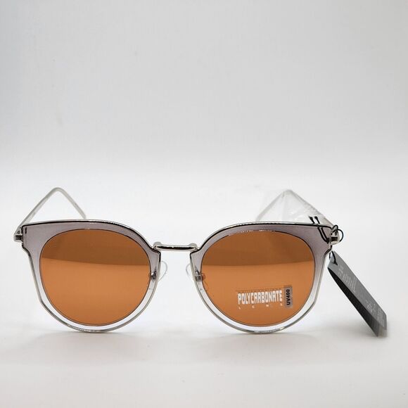 Sunglasses Silver Polarized With Brown Lens - Picture 1 of 4